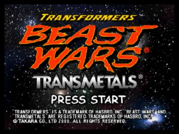 Transformers - Beast Wars Transmetals (USA) screen shot title